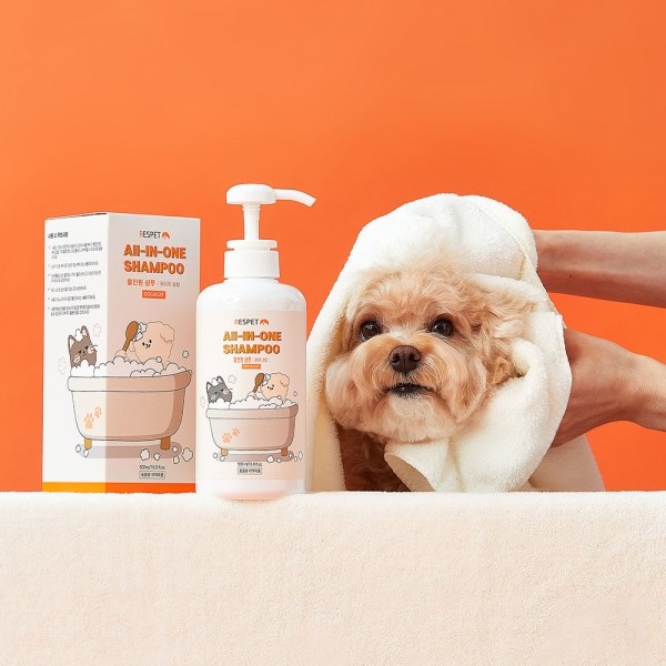 페오펫몰,리스펫 강아지 고양이 더 순한 저자극 올인원 샴푸 500ml