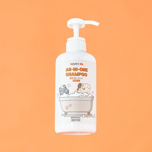 페오펫몰,리스펫 강아지 고양이 더 순한 저자극 올인원 샴푸 500ml