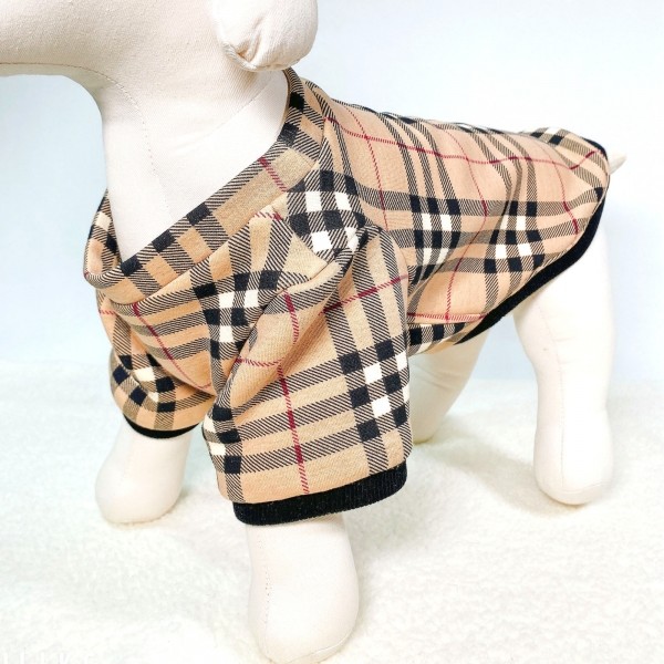 페오펫몰,[감사특가]체크안기모 스판티셔츠,강아지옷,스웻셔츠,애견옷,퍼스카프,채크리본