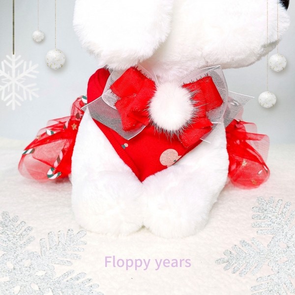 페오펫몰,[감사특가]플로피이얼스,크리스마스 레드켄디 강아지드레스,애견원피스