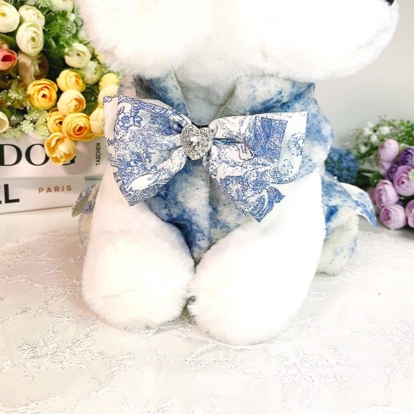 페오펫몰,[감사특가]플로피이얼스,중세프린트 플리스 강아지조끼,애견의류, 강아지겨울아우터,겨울플리스점퍼