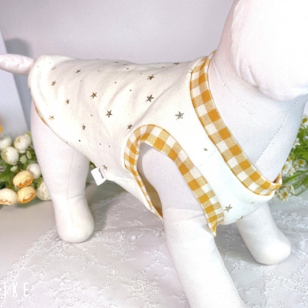 페오펫몰,[새해특가]2장 강아지티셔츠,별, 스트라이프,강아지옷,애견옷,핸드메이드,애견의류