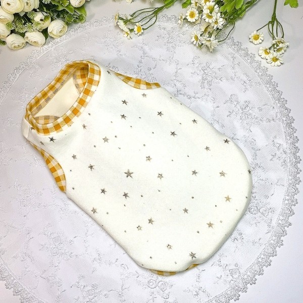 페오펫몰,[새해특가]2장 강아지티셔츠,별, 스트라이프,강아지옷,애견옷,핸드메이드,애견의류