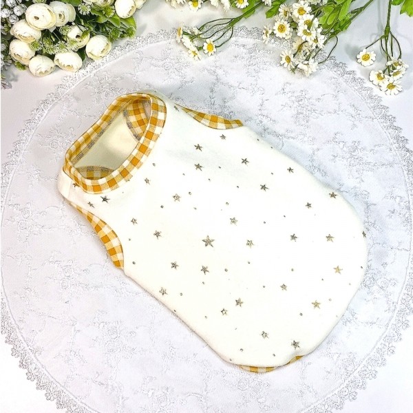 페오펫몰,[새해특가]2장 강아지티셔츠,별, 스트라이프,강아지옷,애견옷,핸드메이드,애견의류