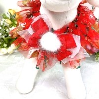 [감사특가]플로피이얼스, 크리스마스 종 케이프, 강아지스카프,머플러