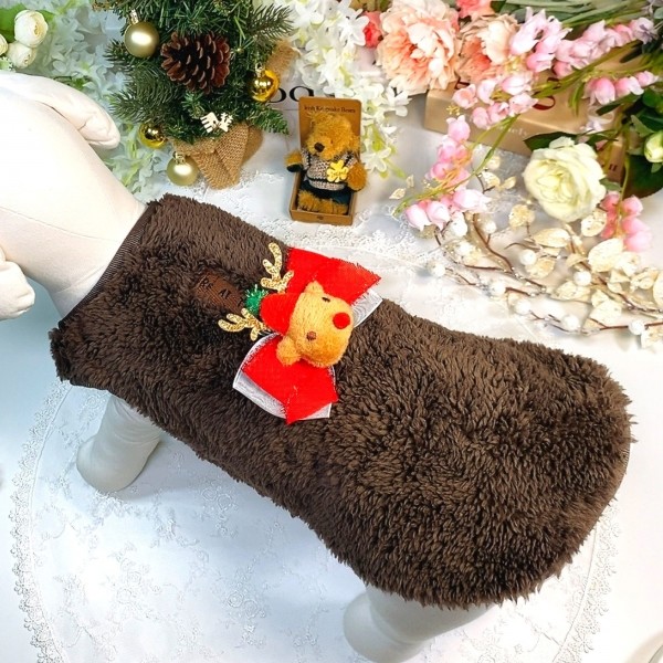 페오펫몰,[감사특가]코코플리스 강아지 뽀글이조끼,후리스 양면조끼 애견옷 D링, 보아조끼, 강아지옷,애견조끼