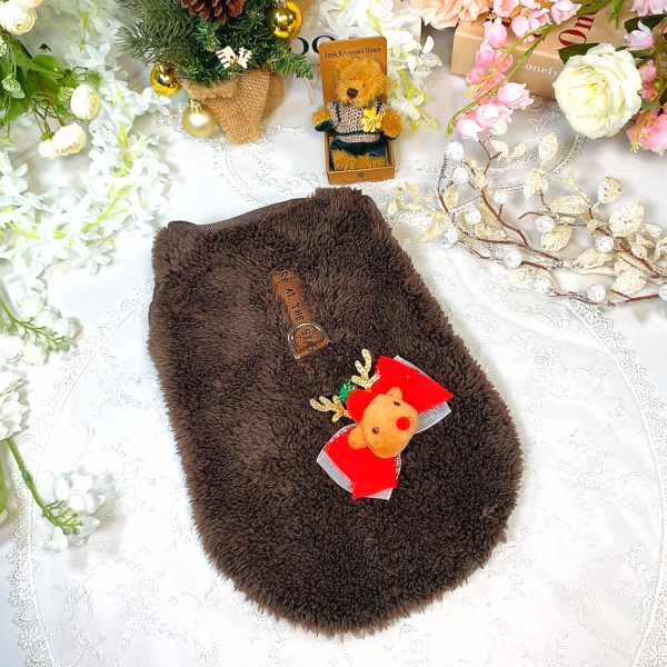 페오펫몰,[감사특가]코코플리스 강아지 뽀글이조끼,후리스 양면조끼 애견옷 D링, 보아조끼, 강아지옷,애견조끼