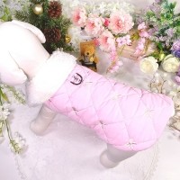 [감사특가]핑크허니 퀼팅패딩 강아지겨울옷, 강아지아웃터 패딩조끼,애견의류,D링,강아지패딩