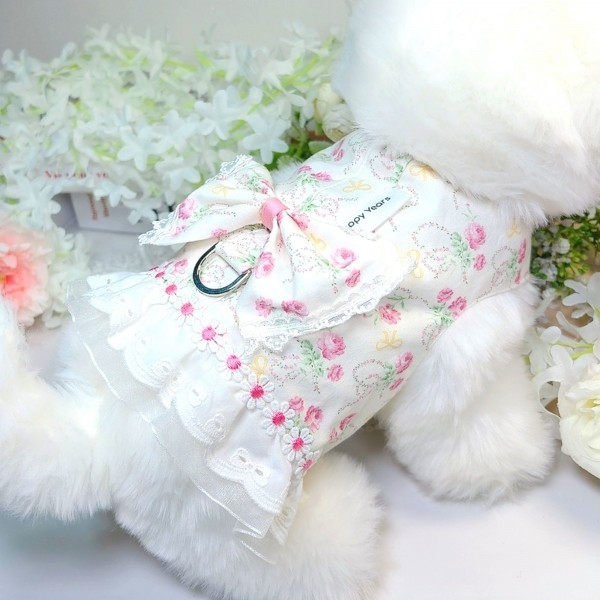 페오펫몰,[꽃길특가]꽃놀이 하네스,강아지하네스,애견의류