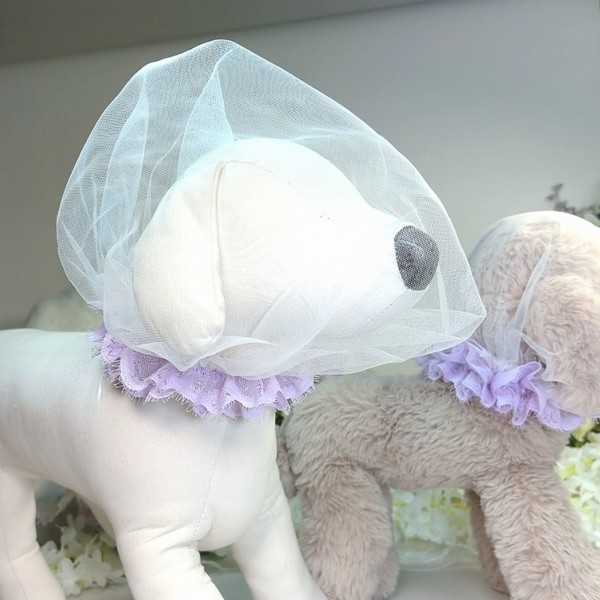 [꽃길특가]헤드매쉬 핑크레이스,강아지산책 얼굴보호 망사커버, 강아지페이스커버