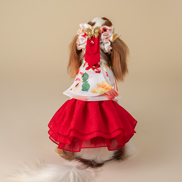 페오펫몰,Hanbok - Red Flower
