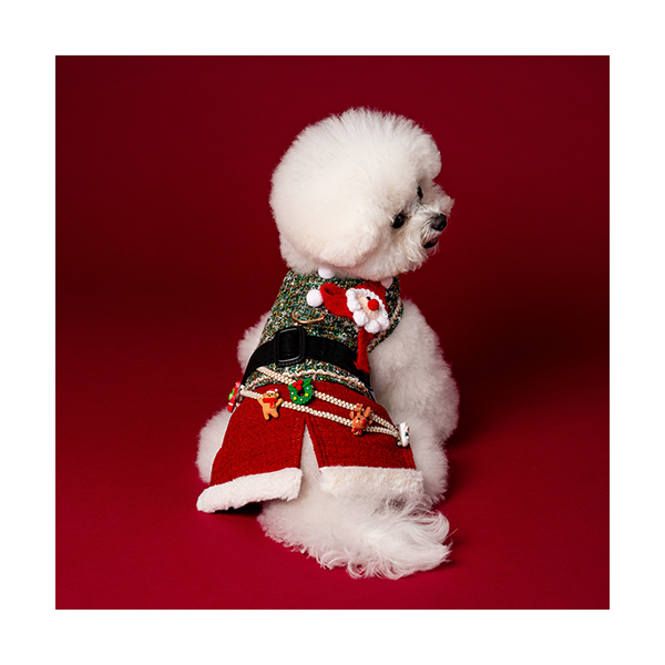 페오펫몰,Santa Harness Dress 산타하네스