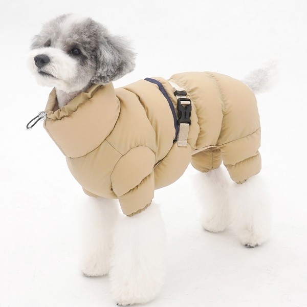 페오펫몰,볼륨 업 올인원 발열 패딩 V2 (베이지)