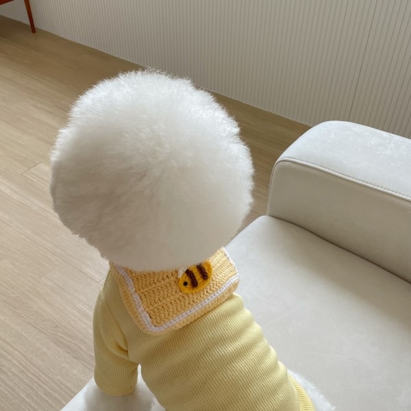 페오펫몰,강아지케이프 동글 애니멀 뜨개 스카프 S-L 3color