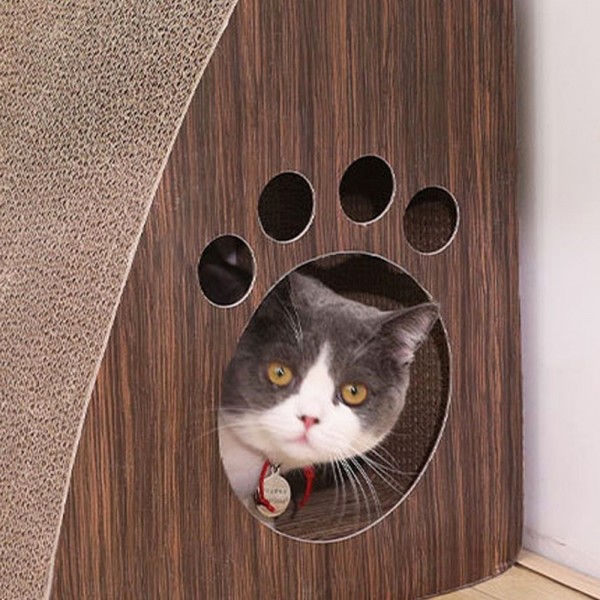 페오펫몰,개과천선 냥냥이 나무 고양이 스크래쳐 방울 캣잎 포함