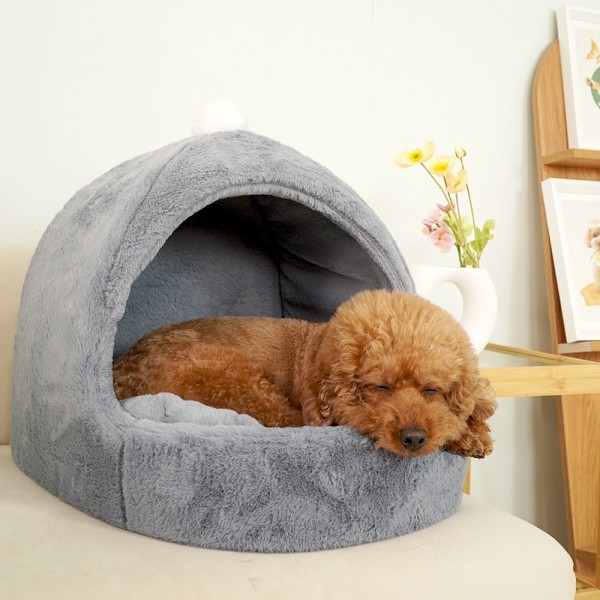 페오펫몰,[새해특가] 개과천선 겨울용 케이브 강아지 집 동글이 하우스