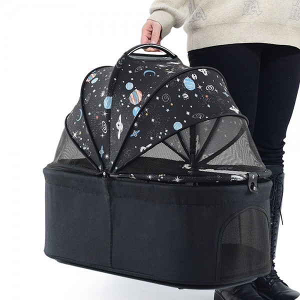 페오펫몰,개과천선 스텔 반려동물 유모차 접이식 3 in 1