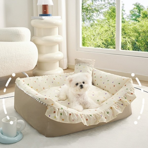 페오펫몰,개과천선 플리트 범퍼 쿠션 강아지 방석