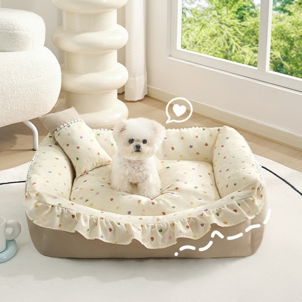 페오펫몰,개과천선 플리트 범퍼 쿠션 강아지 방석