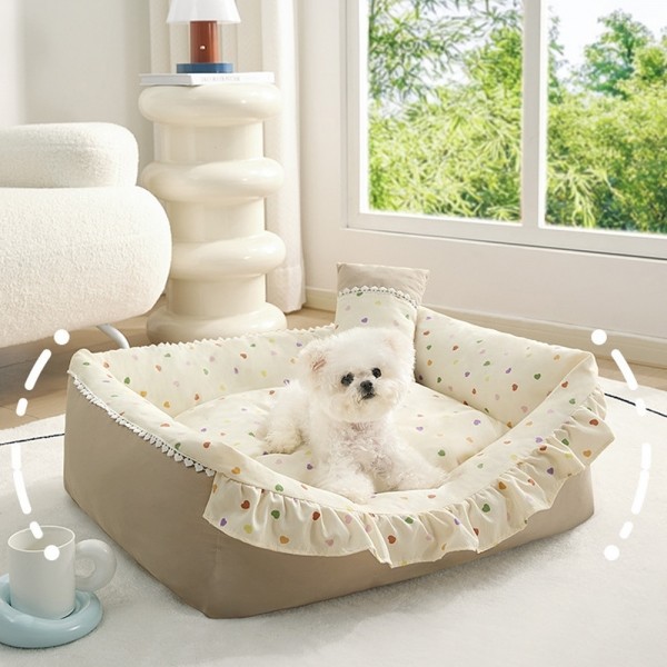 페오펫몰,개과천선 플리트 범퍼 쿠션 강아지 방석