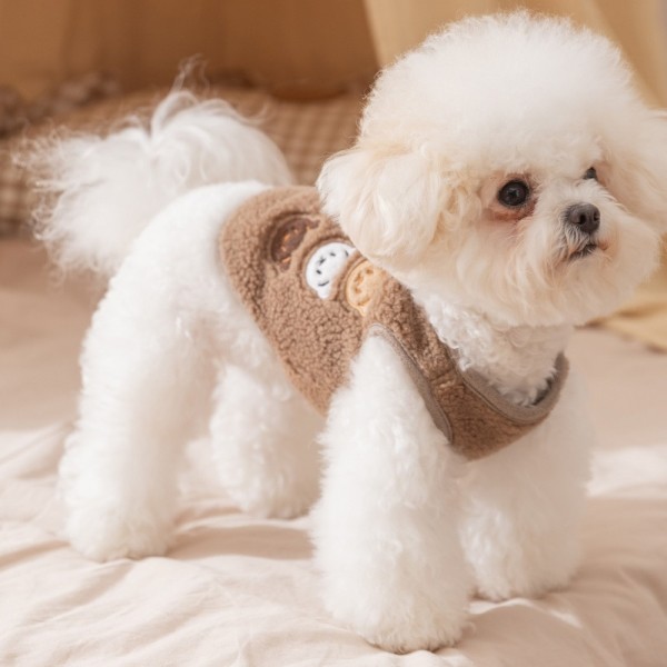 페오펫몰,[감사특가] 개과천선 로로베어 뽀글이 반려동물 조끼