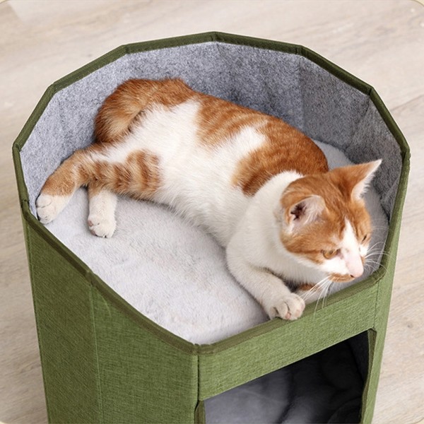 페오펫몰,개과천선 하버 접이식 고양이 하우스