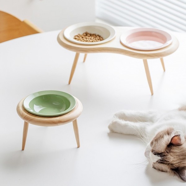 페오펫몰,개과천선 우든볼 세라믹 반려동물 식기