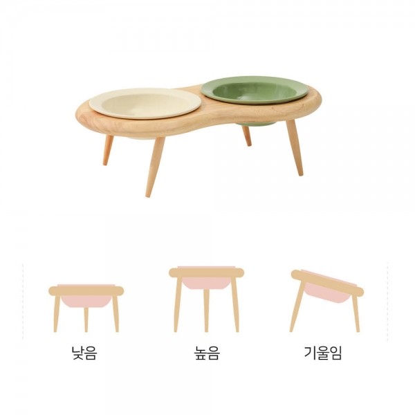 페오펫몰,개과천선 우든볼 세라믹 반려동물 식기