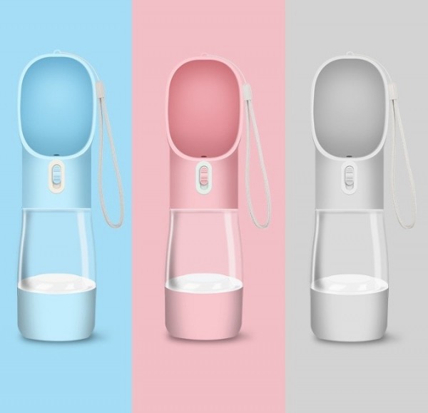 페오펫몰,호이펫 2IN1 올인원 강아지 산책 물병 물통 간식통 반려견물통 [최저가]
