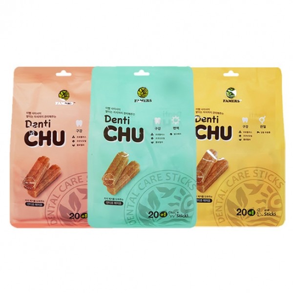 페오펫몰,파머스 치석관리 껌 덴티츄 양, 사슴, 캥거루 21p 3종 [최저가]