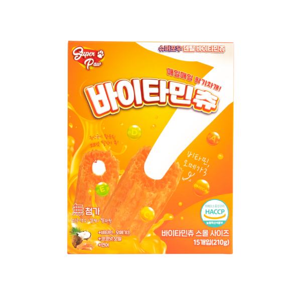 페오펫몰,[마일리지특가] 슈퍼포우 덴탈껌 바이타민츄 XS 2P[100%]