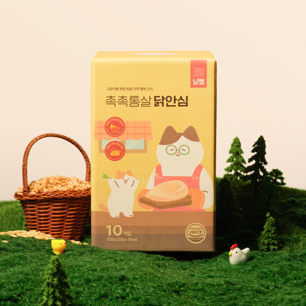 페오펫몰,[행복특가][핏펫] 냥쌤 레시피 육즙 가득 촉촉한 통살 닭 안심 10개입(22g*10ea)