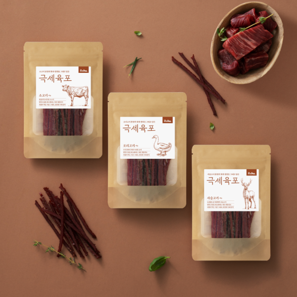 페오펫몰,[핏펫] 잇츄 츄잇 강아지 저칼로리 극세육포 3종 택 1