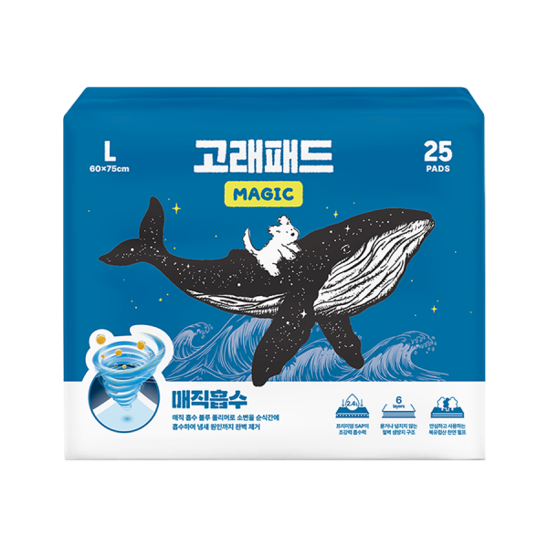 페오펫몰,[핏펫][감사특가] 압도적인 흡수력 고래패드 매직흡수 강아지 배변패드[표준형/대형]