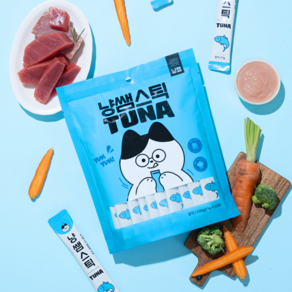 페오펫몰,[핏펫] 냥쌤 냥쌤스틱 고양이츄르 대용량 가성비 습식 간식 (11g*30ea) 3종 택 1