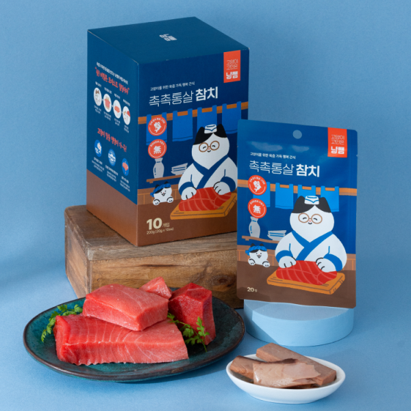 [핏펫] 냥쌤 고양이간식 촉촉 통살 참치 20g [1p/10p]