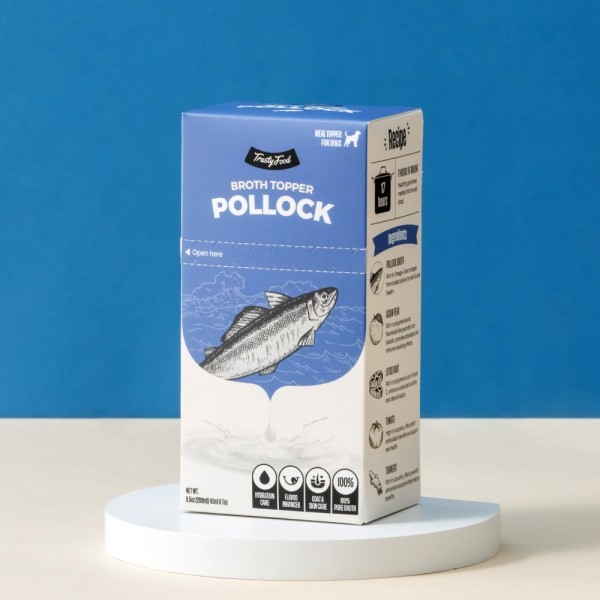 페오펫몰,[행복특가] 트러스티푸드 브로스 토퍼 사료 육수  280ml (소 사골/폴락) [최저가]