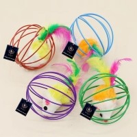 딩동펫 고양이 깃털 쥐꼬리 공놀이 장난감 세트