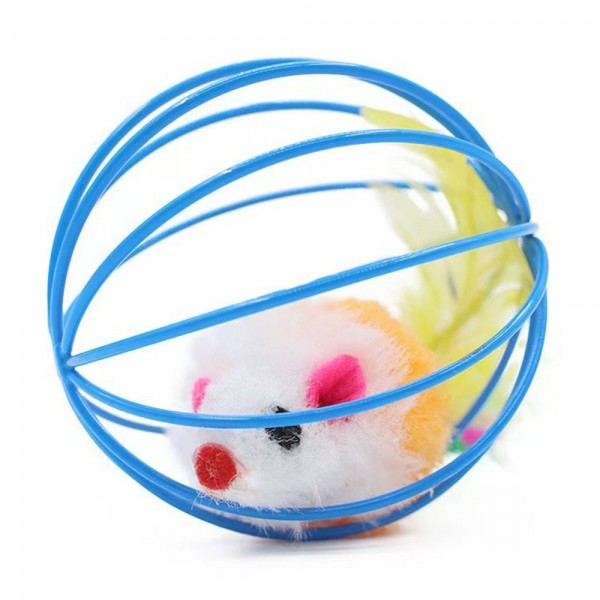 페오펫몰,딩동펫 고양이 깃털 쥐꼬리 공놀이 장난감 세트