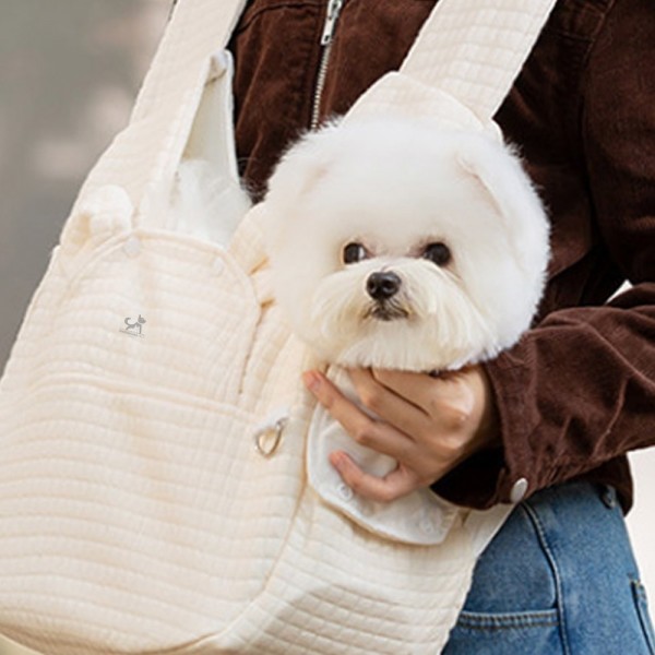 페오펫몰,딩동펫 반려동물 곰돌이 크로스 포대기 이동 앞가방