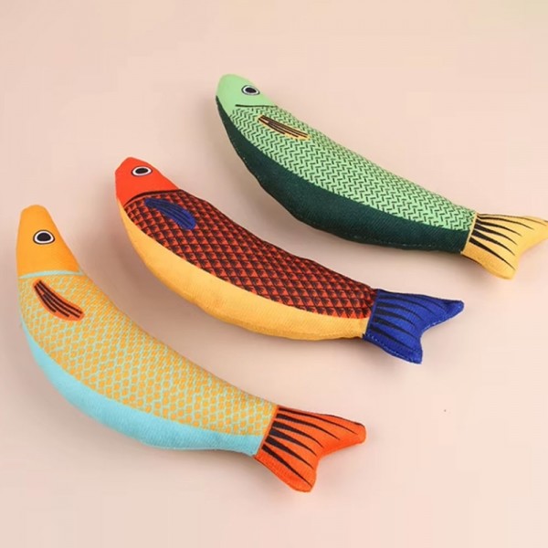 페오펫몰,딩동펫 고양이 통통 피쉬 캣닢 인형 3종 세트