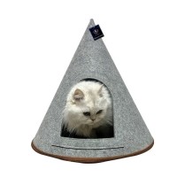 딩동펫 고양이 꼬깔 지퍼 텐트 하우스
