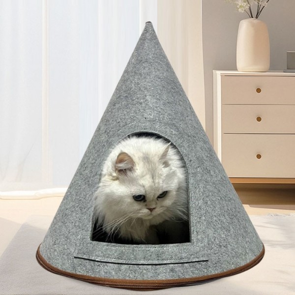 페오펫몰,딩동펫 고양이 꼬깔 지퍼 텐트 하우스