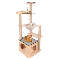 딩동펫 고양이 가든 5단 스크래쳐 캣타워