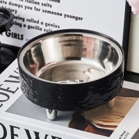 딩동펫 반려동물 스톤패턴 스텐 식기