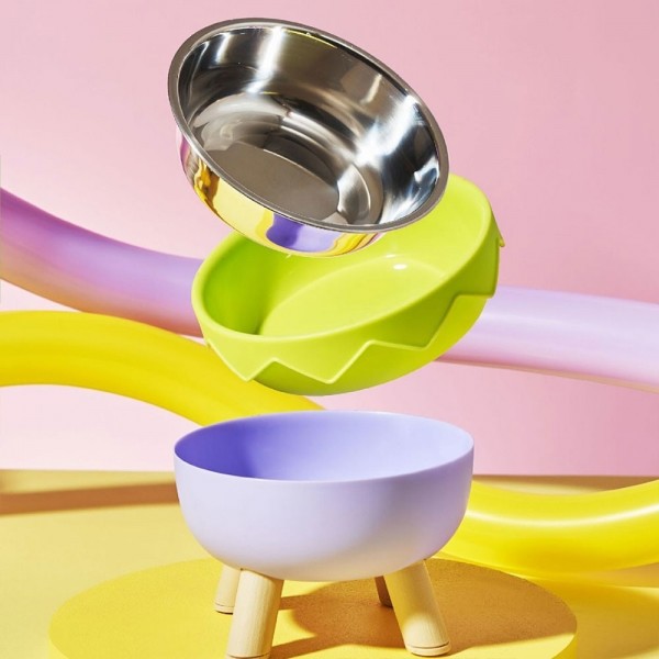페오펫몰,딩동펫 반려동물 배색 에그볼 스텐 식기