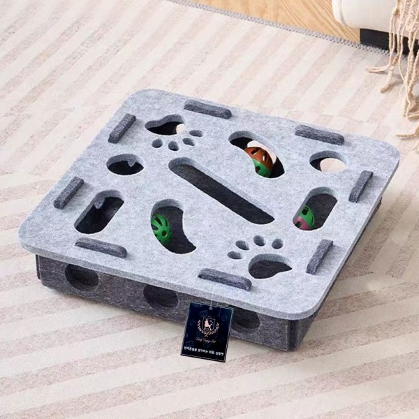 페오펫몰,딩동펫 고양이 펠트 미로 방울공 장난감