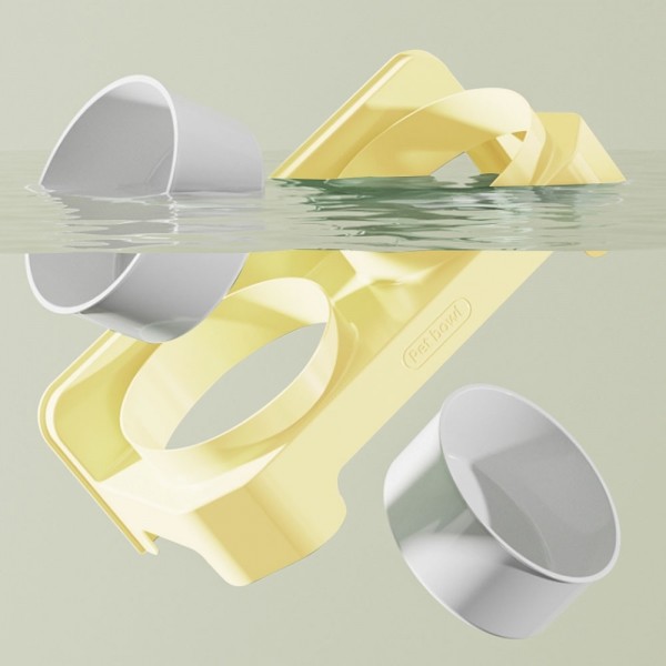 페오펫몰,딩동펫 반려동물 스위트 경사형 더블 보울 식기