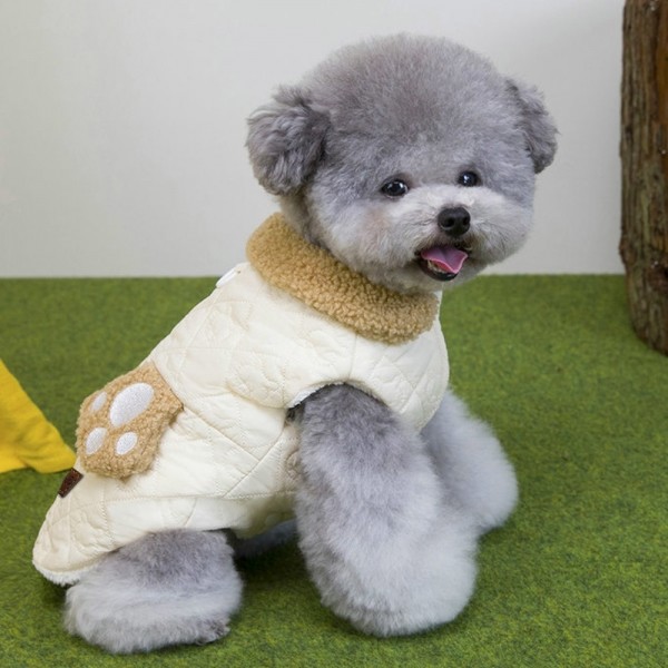 페오펫몰,딩동펫 반려동물 베어 뽀글이 패딩조끼 털자켓