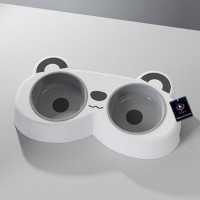 딩동펫 반려동물 스마일 판다 더블 보울 식기